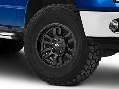 Fuel Wheels Sledge Gloss and Matte Black 6-Lug Wheel; 18x9; 1mm Offset (09-14 F-150)