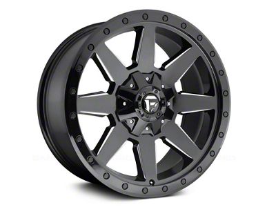 Fuel Wheels Wildcat Gloss Black Milled 6-Lug Wheel; 17x9; 1mm Offset (09-14 F-150)