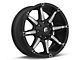 Fuel Wheels Coupler Matte Black Machined 5-Lug Wheel; 20x9; 20mm Offset (09-18 RAM 1500)