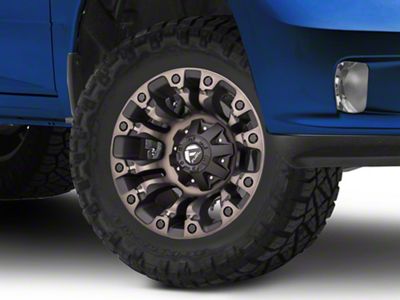 Fuel Wheels Vapor Matte Black Machined 5-Lug Wheel; 17x9; 1mm Offset (09-18 RAM 1500)