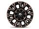 Fuel Wheels Vapor Matte Black Machined 5-Lug Wheel; 17x9; 1mm Offset (09-18 RAM 1500)