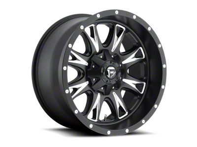 Fuel Wheels Throttle Matte Black Milled 8-Lug Wheel; 18x10; -24mm Offset (11-16 F-350 Super Duty SRW)