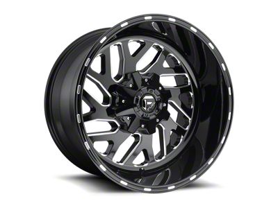 Fuel Wheels Triton Gloss Black Milled 8-Lug Wheel; 20x10; -18mm Offset (11-16 F-350 Super Duty SRW)