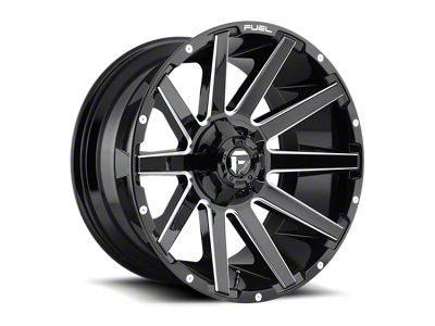 Fuel Wheels Contra Gloss Black Milled 8-Lug Wheel; 20x10; -18mm Offset (11-16 F-250 Super Duty)