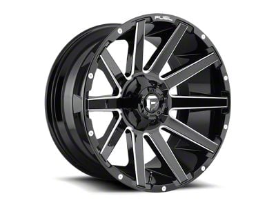 Fuel Wheels Contra Gloss Black Milled 8-Lug Wheel; 20x9; 20mm Offset (11-16 F-350 Super Duty SRW)