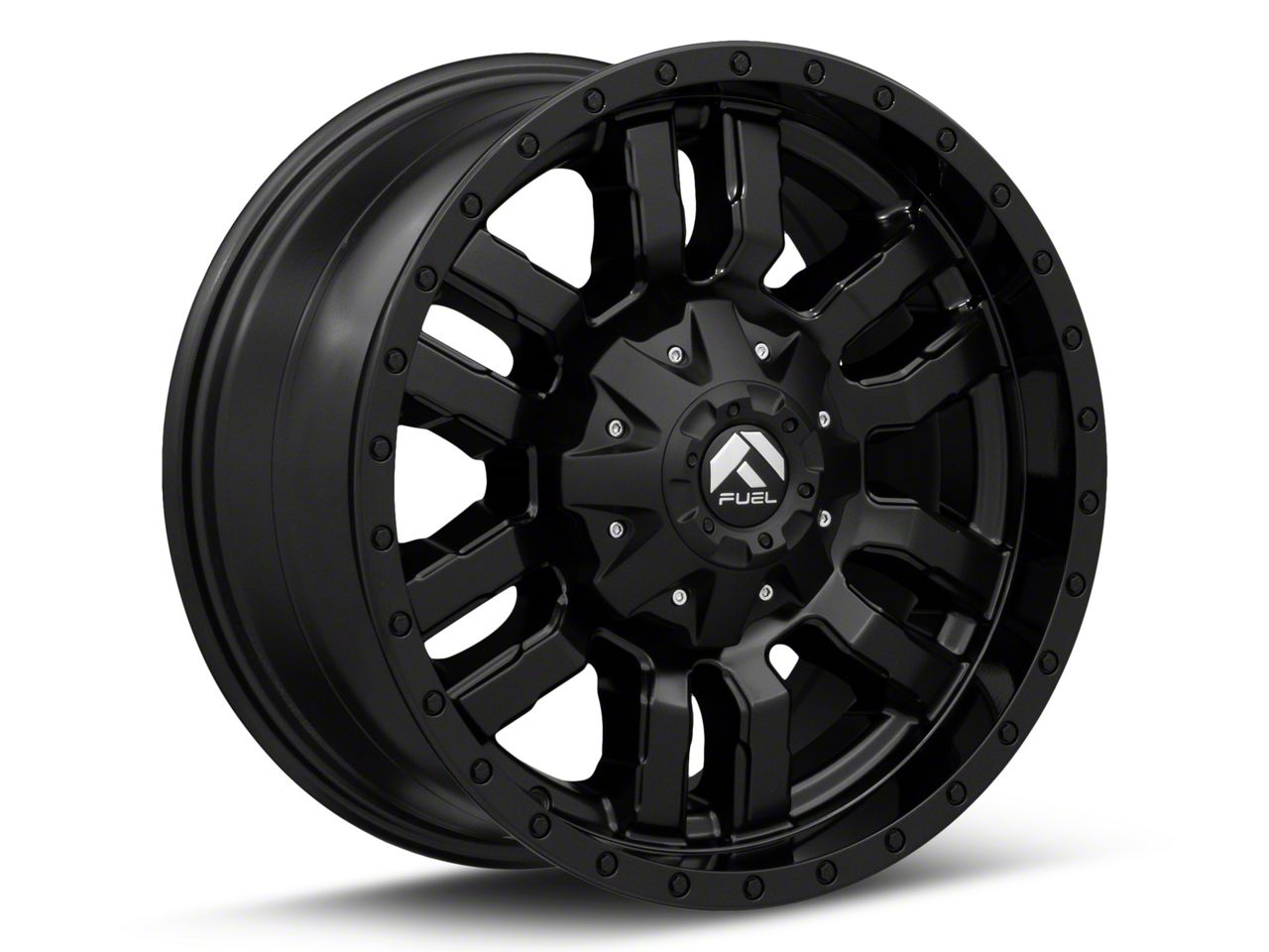 Fuel Wheels F-350 Super Duty Sledge Gloss Matte Black 8-Lug Wheel; 18x9 ...