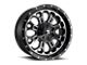 Fuel Wheels Crush Matte Black Machined 8-Lug Wheel; 20x9; 1mm Offset (11-16 F-250 Super Duty)