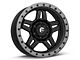 Fuel Wheels Anza Matte Black with Anthracite Ring 6-Lug Wheel; 17x8.5; 6mm Offset (14-18 Sierra 1500)