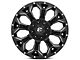 Fuel Wheels Assault Satin Black Milled 6-Lug Wheel; 17x9; -12mm Offset (14-18 Sierra 1500)