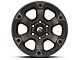 Fuel Wheels Beast Matte Black Machined with Dark Tint 6-Lug Wheel; 17x9; 1mm Offset (14-18 Sierra 1500)