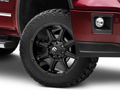 Fuel Wheels Coupler Gloss Black 6-Lug Wheel; 20x10; -18mm Offset (14-18 Sierra 1500)