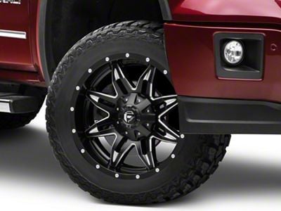 Fuel Wheels Lethal Satin Black Milled 6-Lug Wheel; 20x10; -24mm Offset (14-18 Sierra 1500)