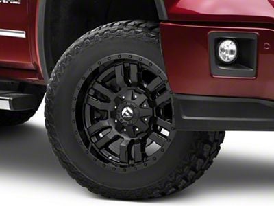 Fuel Wheels Sledge Gloss and Matte Black 6-Lug Wheel; 18x9; -12mm Offset (14-18 Sierra 1500)