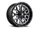 Fuel Wheels Titan Gloss Black Milled 6-Lug Wheel; 18x9; 1mm Offset (14-18 Sierra 1500)