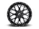 Fuel Wheels Titan Gloss Black Milled 6-Lug Wheel; 18x9; 1mm Offset (14-18 Sierra 1500)