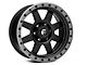 Fuel Wheels Trophy Matte Black with Anthracite Ring 6-Lug Wheel; 18x9; 1mm Offset (14-18 Sierra 1500)