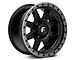 Fuel Wheels Trophy Matte Black with Anthracite Ring 6-Lug Wheel; 18x9; 1mm Offset (14-18 Sierra 1500)