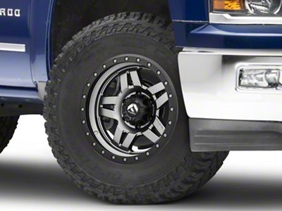 Fuel Wheels Anza Anthracite with Black Ring 6-Lug Wheel; 17x8.5; -6mm Offset (14-18 Silverado 1500)