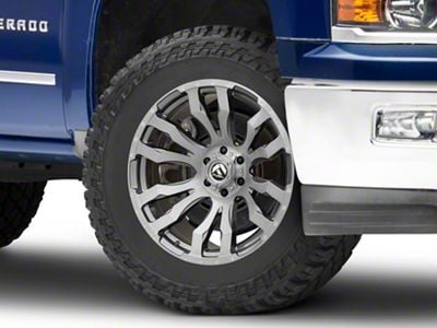 Fuel Wheels Blitz Platinum Brushed Gunmetal 6-Lug Wheel; 20x10; -18mm Offset (14-18 Silverado 1500)