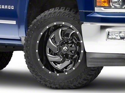 Fuel Wheels Cleaver Gloss Black Milled 6-Lug Wheel; 20x9; 1mm Offset (14-18 Silverado 1500)