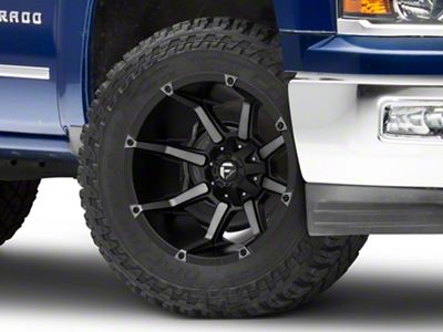 Fuel Wheels Coupler Matte Black Machined 6-Lug Wheel; 20x9; 20mm Offset (14-18 Silverado 1500)