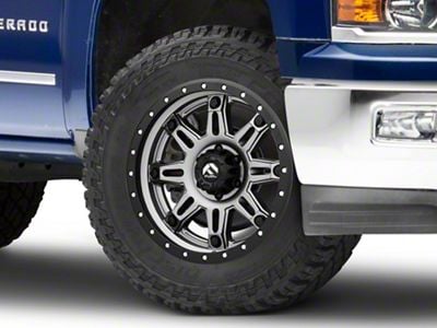 Fuel Wheels Hostage III Anthracite with Black Ring 6-Lug Wheel; 20x9; 1mm Offset (14-18 Silverado 1500)