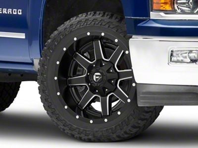 Fuel Wheels Maverick Matte Black Milled 6-Lug Wheel; 22x10; -24mm Offset (14-18 Silverado 1500)