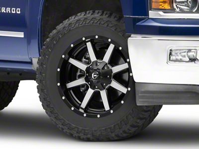 Fuel Wheels Maverick Matte Black Machined 6-Lug Wheel; 20x9; 1mm Offset (14-18 Silverado 1500)