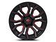 Fuel Wheels Rage Gloss Black Red Tinted 6-Lug Wheel; 20x9; 1mm Offset (14-18 Silverado 1500)