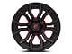 Fuel Wheels Rage Gloss Black Red Tinted 6-Lug Wheel; 20x10; -18mm Offset (14-18 Silverado 1500)