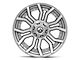 Fuel Wheels Rage Platinum Brushed Gunmetal 6-Lug Wheel; 20x10; -18mm Offset (14-18 Silverado 1500)