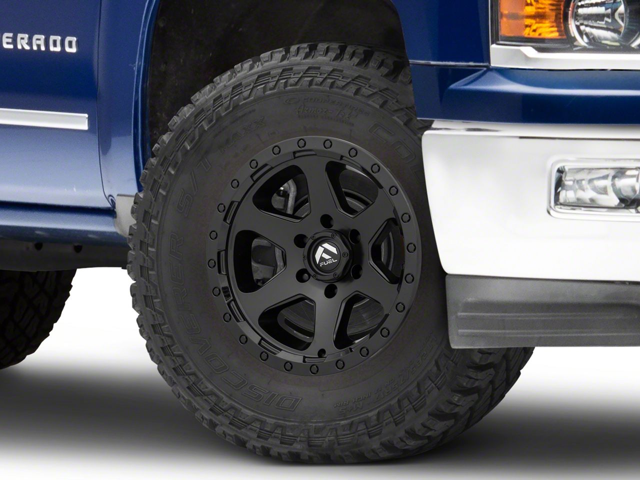 Fuel Wheels Silverado Ripper Matte Black 6 Lug Wheel 17x9 1mm Offset