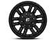 Fuel Wheels Sledge Gloss and Matte Black 6-Lug Wheel; 17x9; -12mm Offset (14-18 Silverado 1500)