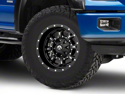 Fuel Wheels Krank Matte Black Milled 6-Lug Wheel; 17x9; 1mm Offset (15-20 F-150)