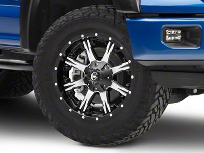 Fuel Wheels NUTZ Matte Black Machined 6-Lug Wheel; 20x9; 20mm Offset (15-20 F-150)