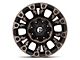 Fuel Wheels Vapor Matte Black Machined 6-Lug Wheel; 17x9; 1mm Offset (15-20 F-150)