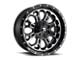 Fuel Wheels Crush Matte Black Machined 8-Lug Wheel; 20x10; -18mm Offset (17-22 F-350 Super Duty SRW)