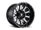 Fuel Wheels Hardline Gloss Black Milled 8-Lug Wheel; 20x9; 1mm Offset (17-22 F-350 Super Duty SRW)