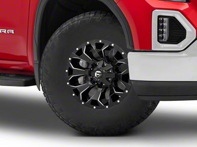 Fuel Wheels Assault Gloss Black Milled 6-Lug Wheel; 17x9; -12mm Offset (19-25 Sierra 1500)