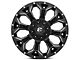 Fuel Wheels Assault Satin Black Milled 6-Lug Wheel; 17x9; -12mm Offset (19-24 Sierra 1500)