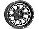 Fuel Wheels Crush Matte Black Machined 6-Lug Wheel; 20x9; 1mm Offset (19-24 Sierra 1500)