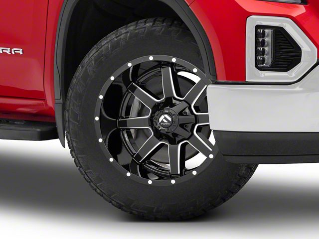 Fuel Wheels Maverick Gloss Black Milled 6-Lug Wheel; 20x9; 20mm Offset (19-24 Sierra 1500)