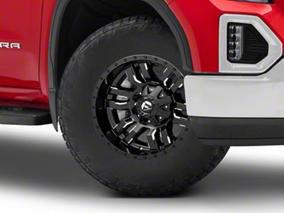 Fuel Wheels Sledge Gloss Black Milled 6-Lug Wheel; 18x9; 1mm Offset (19-25 Sierra 1500)