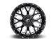 Fuel Wheels Titan Gloss Black Milled 6-Lug Wheel; 18x9; 1mm Offset (19-25 Sierra 1500)