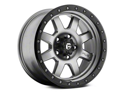 Fuel Wheels Trophy Anthracite with Black Ring 6-Lug Wheel; 17x8.5; 6mm Offset (19-25 Sierra 1500)
