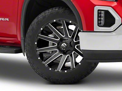 Fuel Wheels Contra Gloss Black Milled 6-Lug Wheel; 22x10; -19mm Offset (19-24 Sierra 1500)