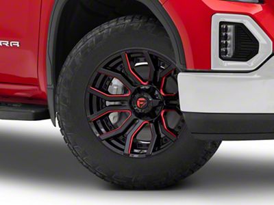 Fuel Wheels Rage Gloss Black Red Tinted 6-Lug Wheel; 20x9; 1mm Offset (19-25 Sierra 1500)