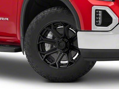 Fuel Wheels Siege Matte Black 6-Lug Wheel; 20x9; 1mm Offset (19-25 Sierra 1500)