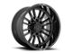 Fuel Wheels Clash Gloss Black 8-Lug Wheel; 22x12; -44mm Offset (20-24 Sierra 2500 HD)