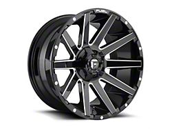 Fuel Wheels Contra Gloss Black Milled 8-Lug Wheel; 20x9; 20mm Offset (20-24 Sierra 2500 HD)